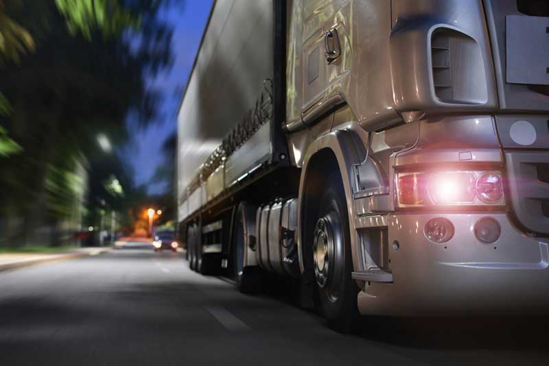 big truck collision big rig on the road