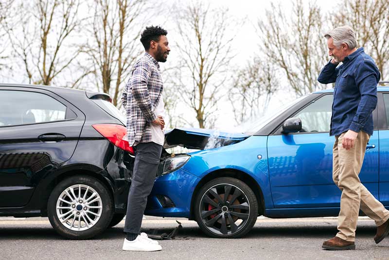 car rear end colission